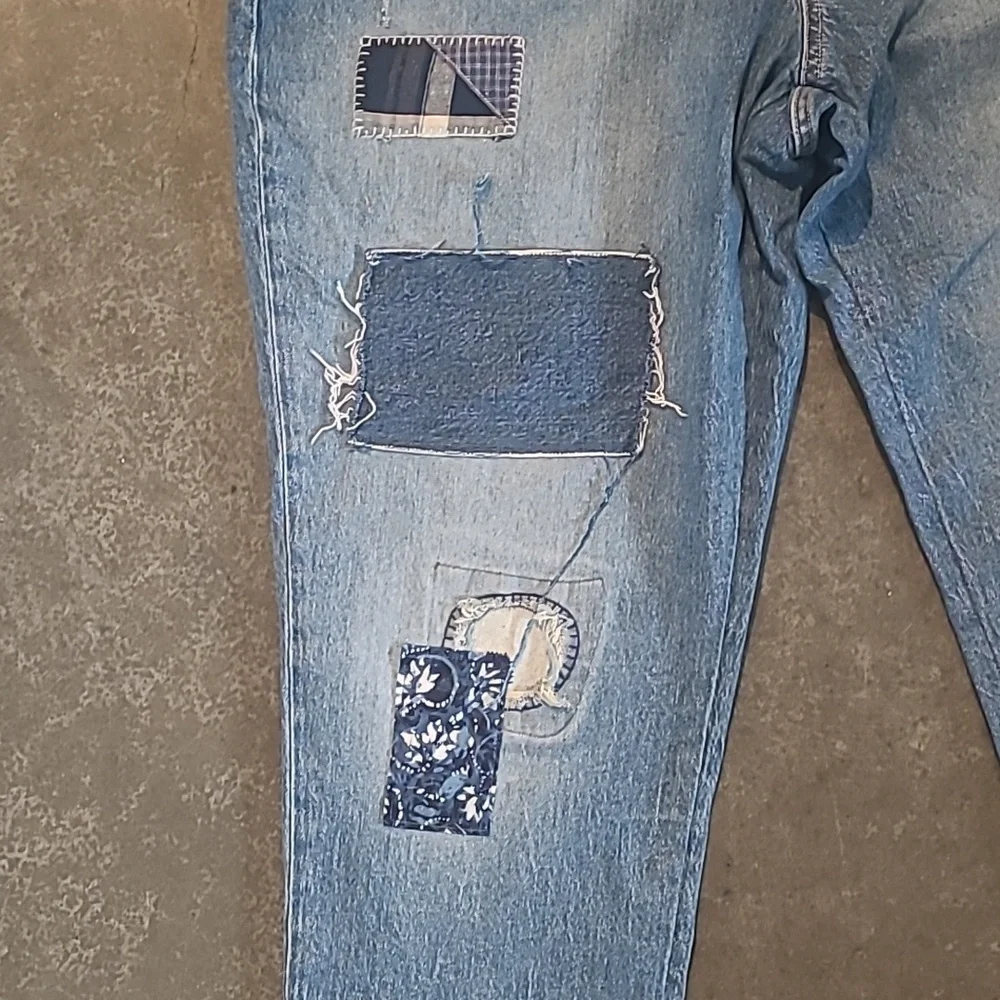RALPH LAUREN PATCHWORK JEANS - Picture 4 of 10
